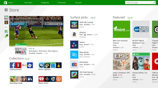 “Microsoft: aantal app-downloads Windows Store is gegroeid met 110 procent”