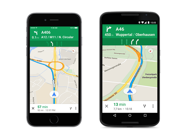 “Google advises users which lane to take in Maps-navigation”