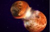 The explanation for the similarity between the composition of earth and the moon