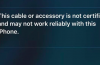 Pourquoi votre iPhone ou Votre iPad Est en train de Dire “Ce Câble ou Accessoire n’Est Pas Certifié”