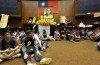 Les étudiants occupent de Taiwan Parlement
