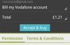 Vodafone customers are able to Android apps via phone bill
