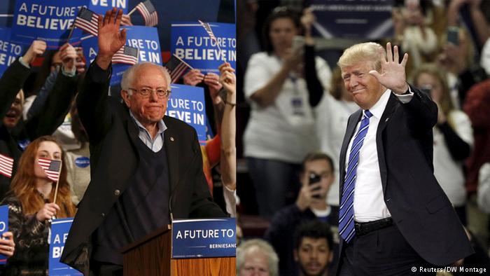 Trump und Sanders gewinnen zweite US-Vorwahl