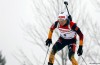 Allemande de Biathlon course à Oslo à la traîne