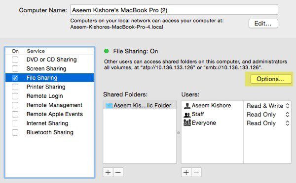 network file sharing mac windows