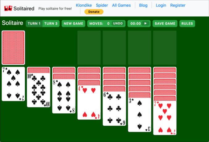 Solitaire play