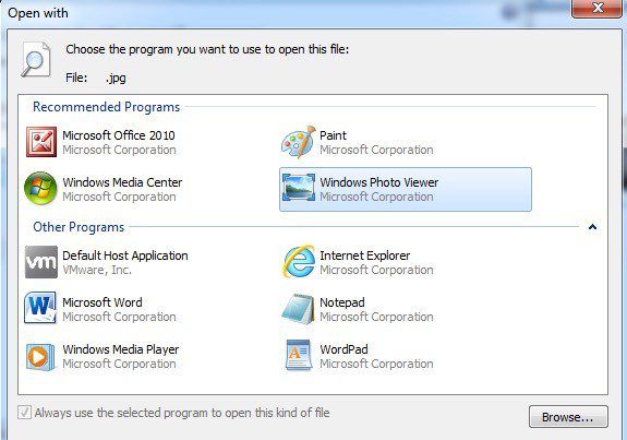 set default programs windows 10 jpg windows photo viewer