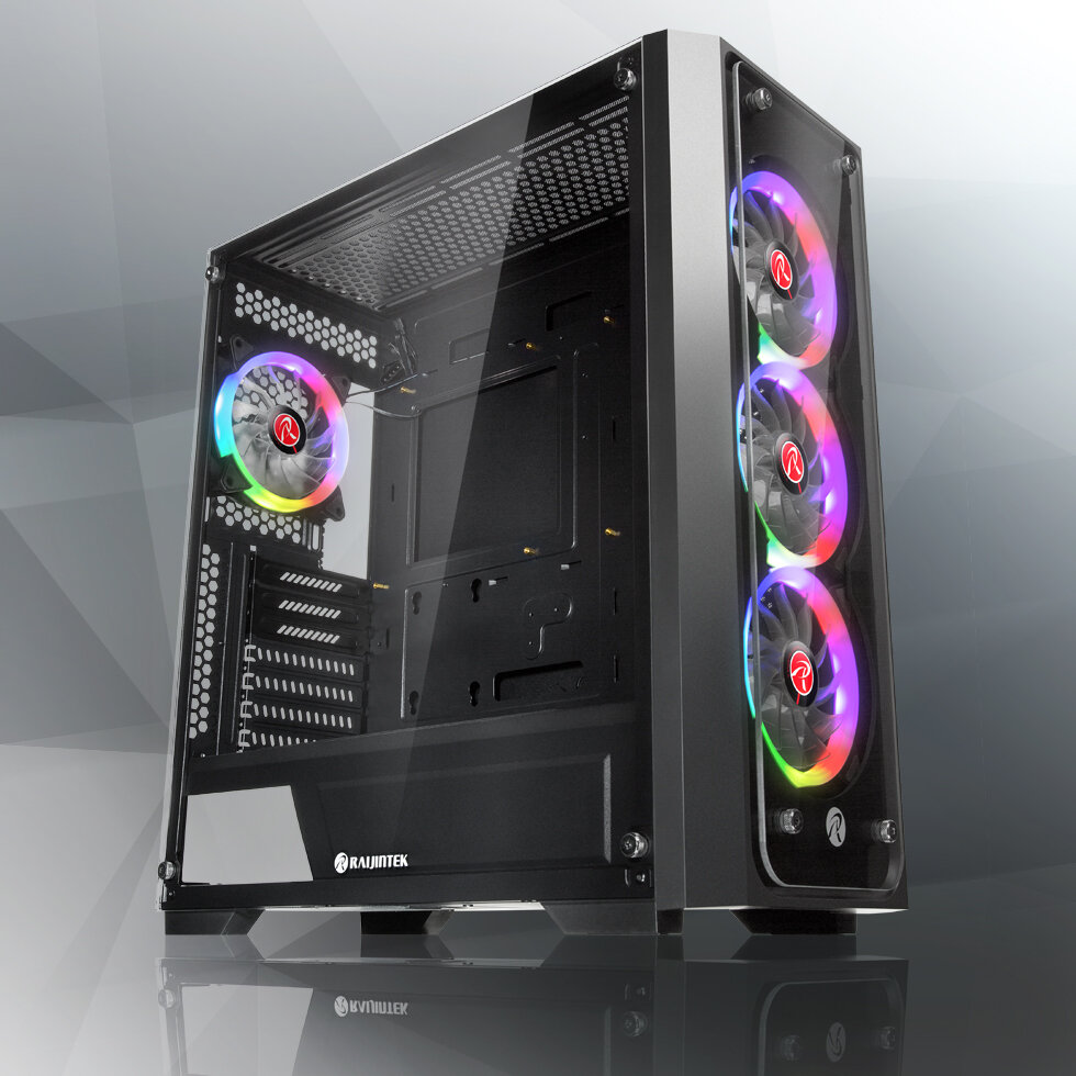Raijintek Ponos MS4 & TG4: Vier RGB-Lüfter und viel Platz für Waküs für unter 100 Euro