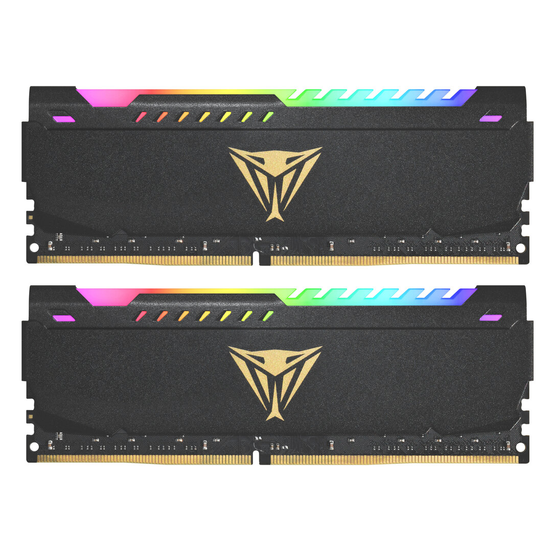 Patriot Viper Steel RGB: Neuer Heatspreader mit bunt leuchtenden LEDs in der Krone