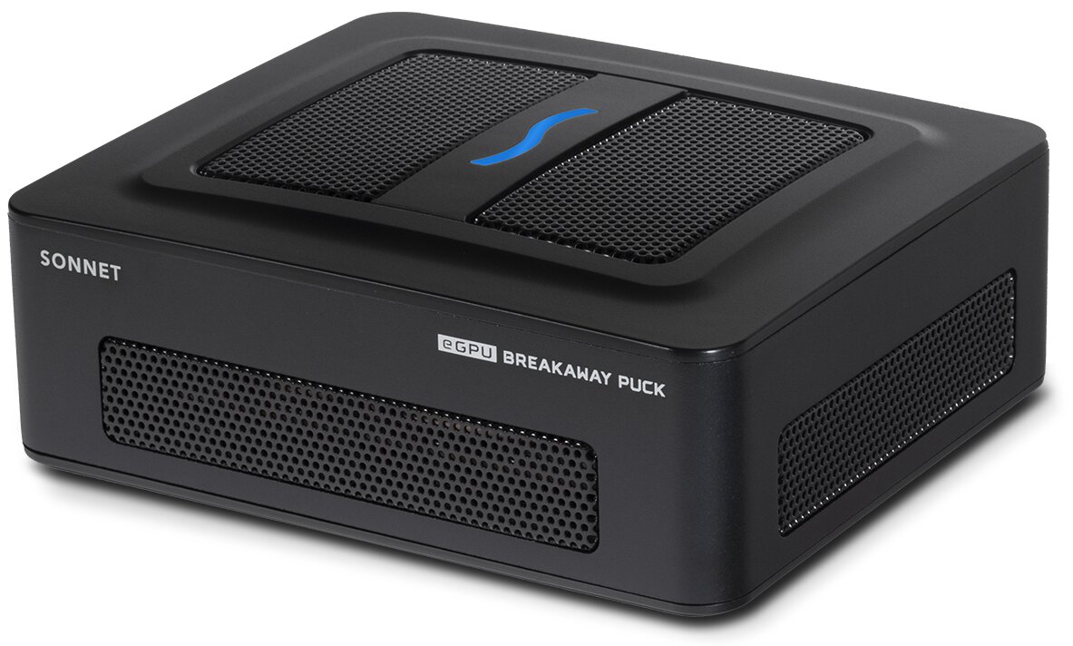 Sonnet eGPU Breakaway Puck: Portables eGPU-Dock mit AMD-Navi-GPU auf MXM-Modul