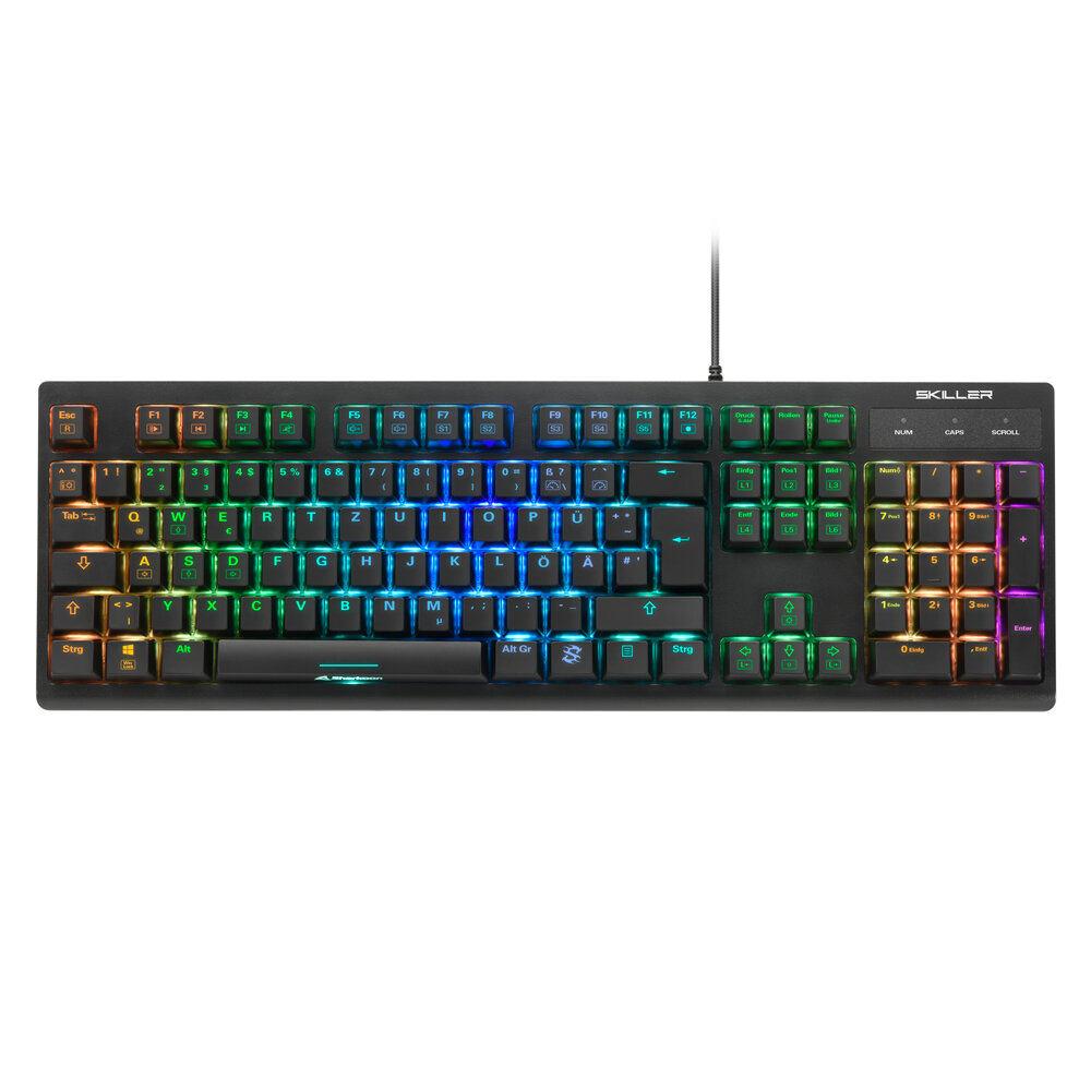 Sharkoon Skiller Mech SGK30: Schlanke RGB-Tastatur setzt auf Huano-Technik