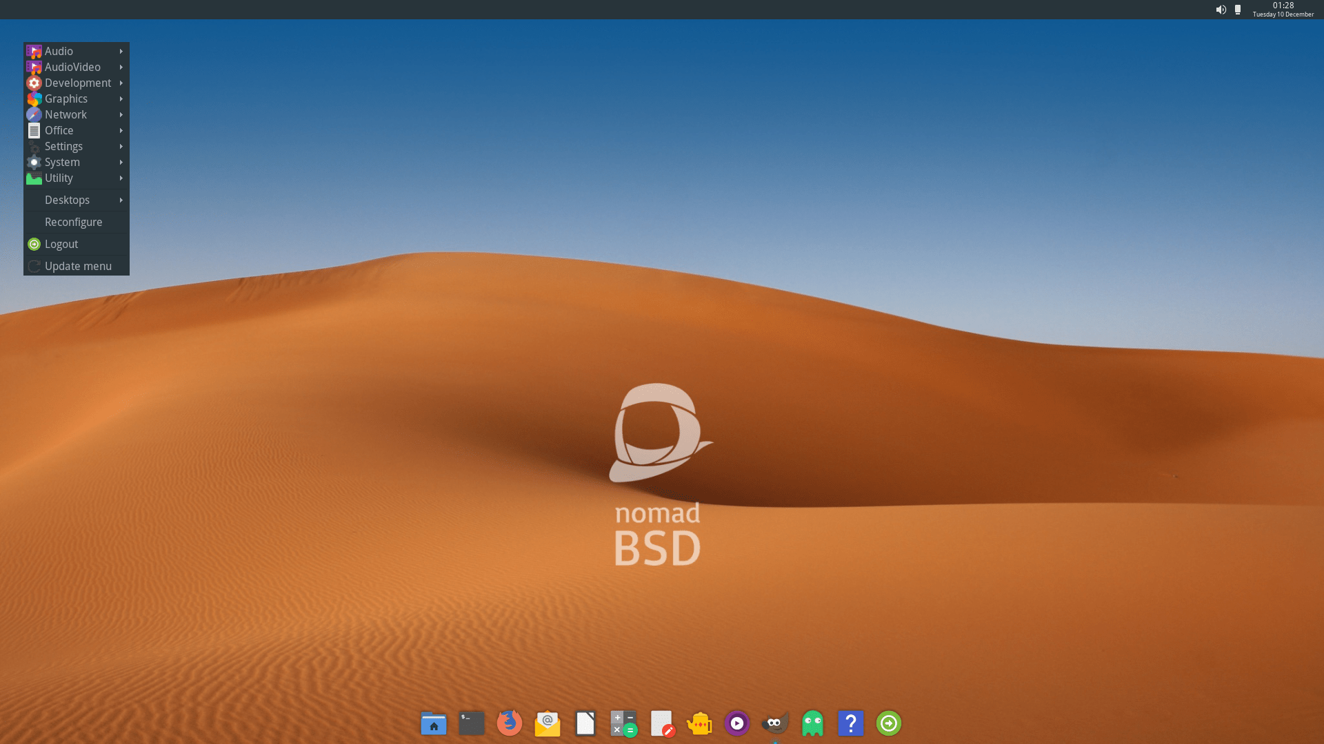NomadBSD 1.4 RC1: Live-Betriebssystem auf FreeBSD-Basis mit Persistenz