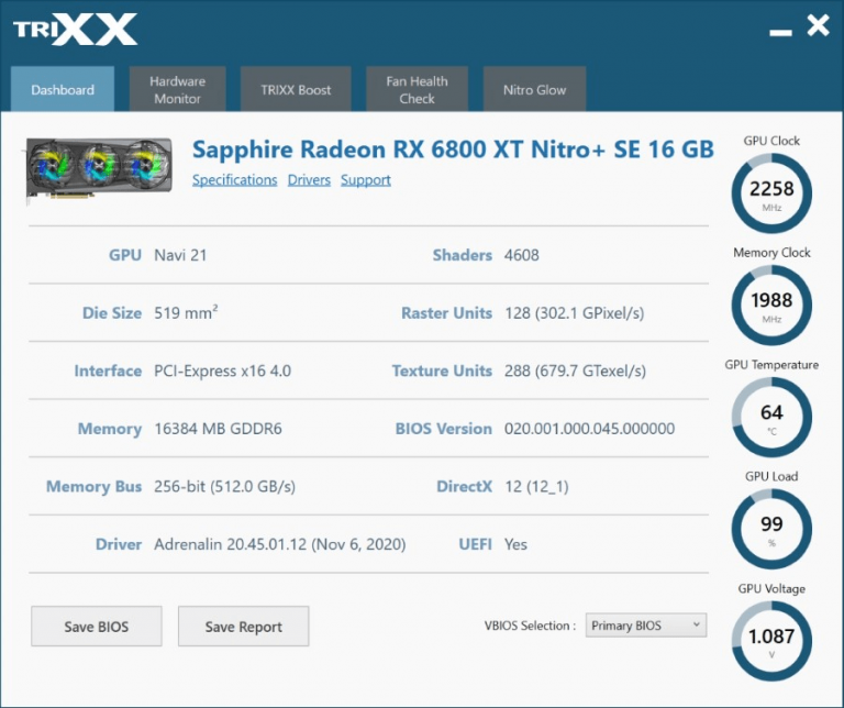 Sapphire TriXX 8.0.0: Nitro Glow und TriXX Boost für Nitro- und Pulse-Grafikkarten