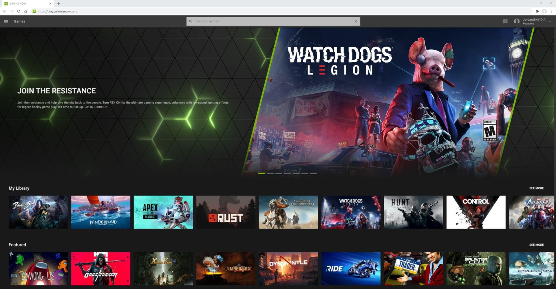 Nvidia GeForce Now 2.0.27: Cloud-Gaming-Dienst streamt Spiele über Google Chrome