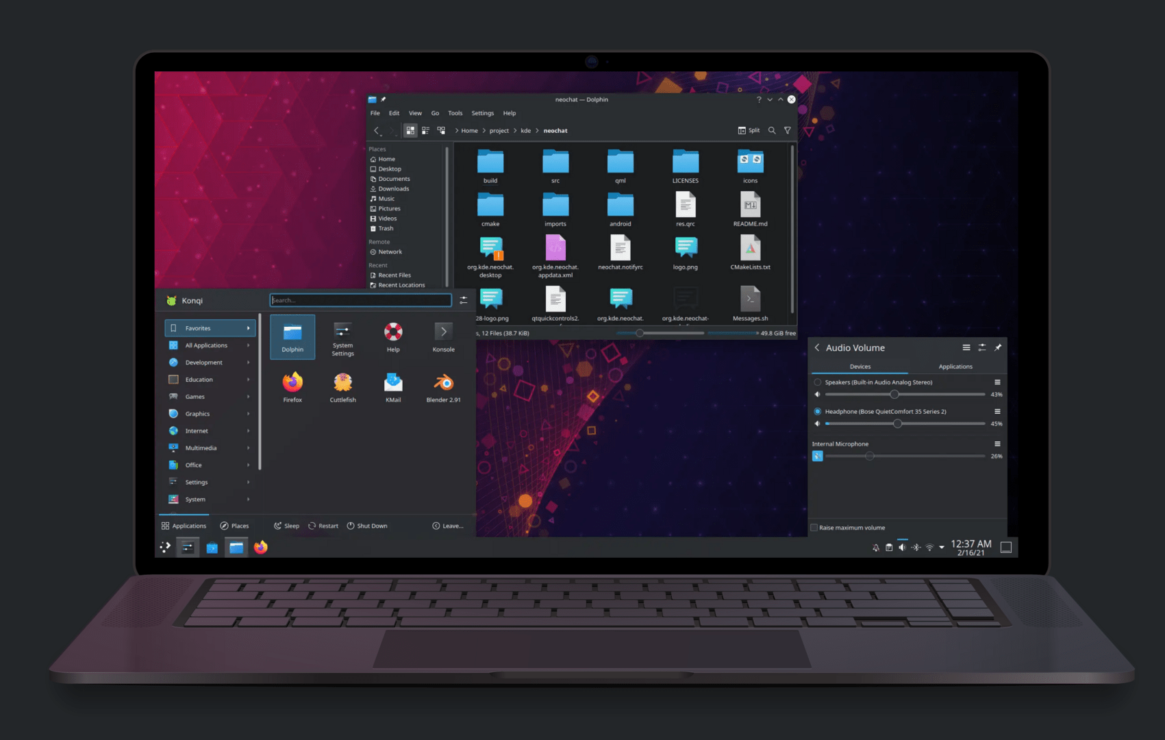 Linux-Desktop: KDE Plasma 5.21.3 mit über 100 Optimierungen erschienen