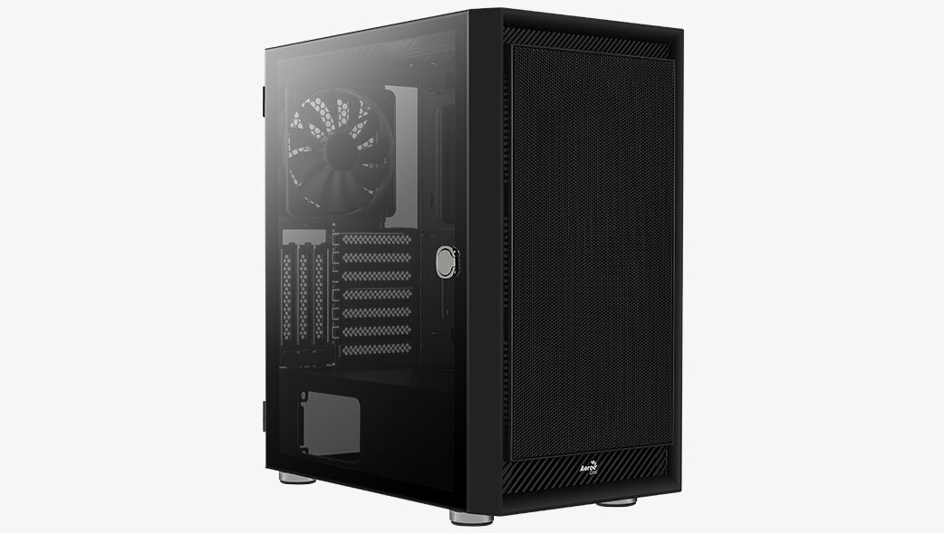 Aerocool Graphite ARGB: Mesh-Gehäuse lässt große Lüfter extra kosten