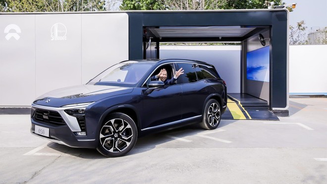 NIO, la batteria si cambia in meno di 5 minuti nella Power Swap Station 2.0