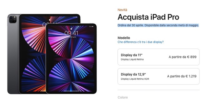 iPad Pro, spedizioni dal 22 maggio per l’11 pollici e dal 21 per il 12 pollici | Rumor