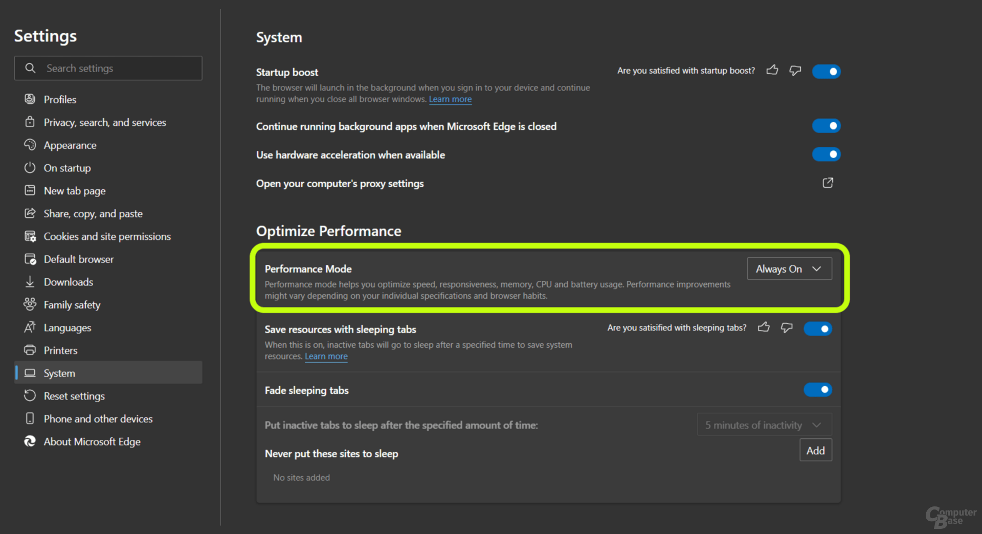 Chromium-Browser: Microsoft Edge erhält einen „Performance Mode“