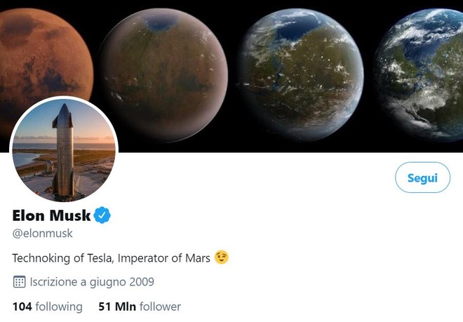 Elon Musk si ? appena autoproclamato "Imperatore di Marte"