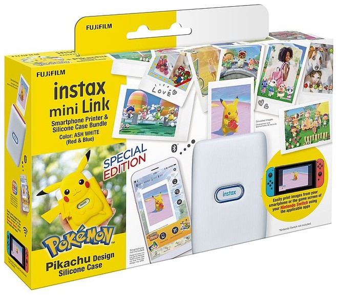 Fujifilm instax mini Link si tinge di Switch: stampante e app dedicate ai Pok?mon