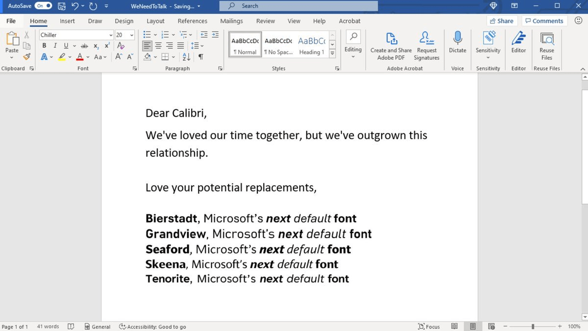 Microsoft Office: Büroanwendungen erhalten eine neue Standardschrift