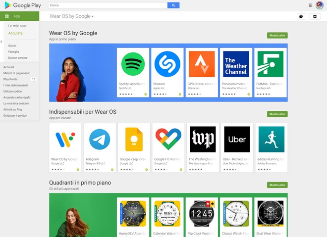 Google si prepara al Pixel Watch e rinnova la sezione Wear OS del Play Store