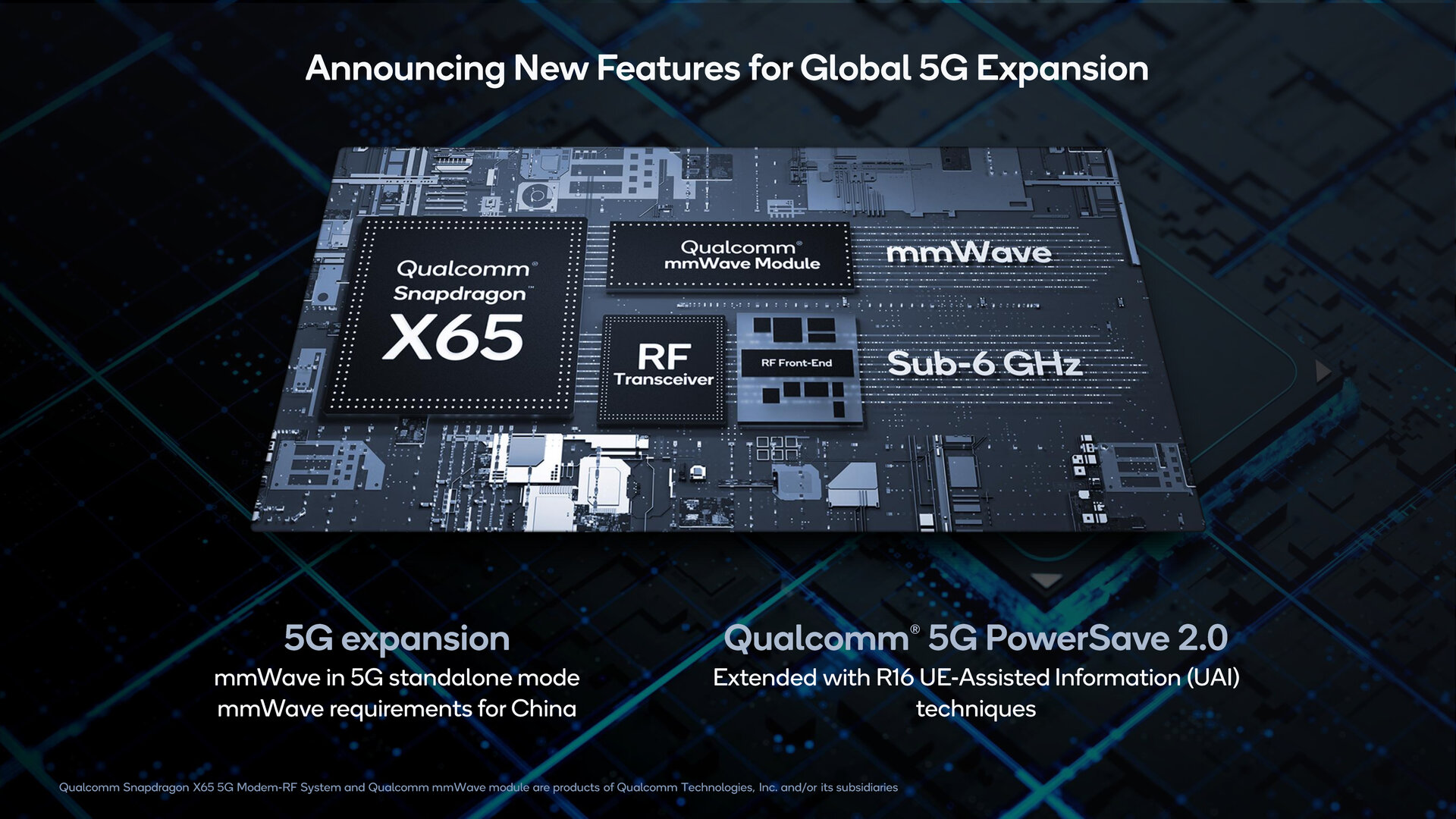 Snapdragon X65: Qualcomm erweitert mmWave und Energiesparfunktionen