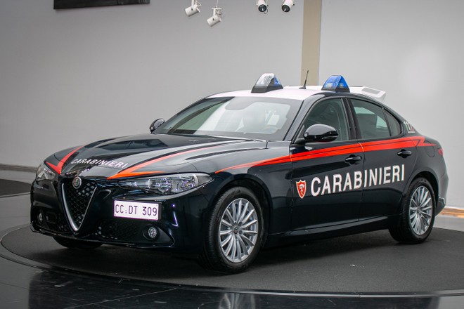 Alfa Romeo Giulia, here is the new & quot; Gazzella & quot; for the Carabinieri