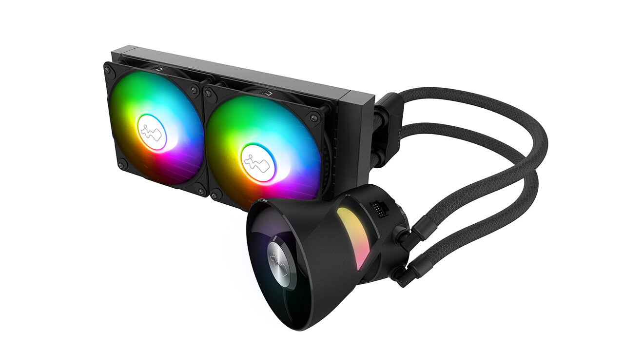 All-in-one water cooling: The In Wins BR series has a fan above the CPU block