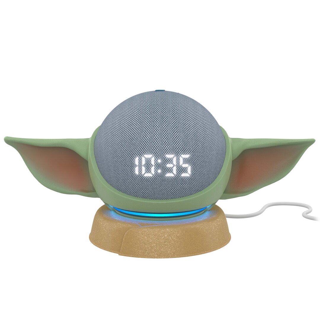 May, the fourth: Grogu aus The Mandalorian als Ständer für den Echo Dot