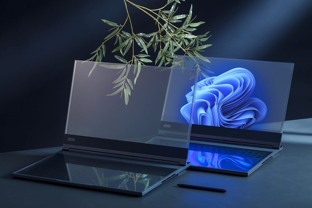 Le nouveau concept d'ordinateur portable de Lenovo a un écran transparent