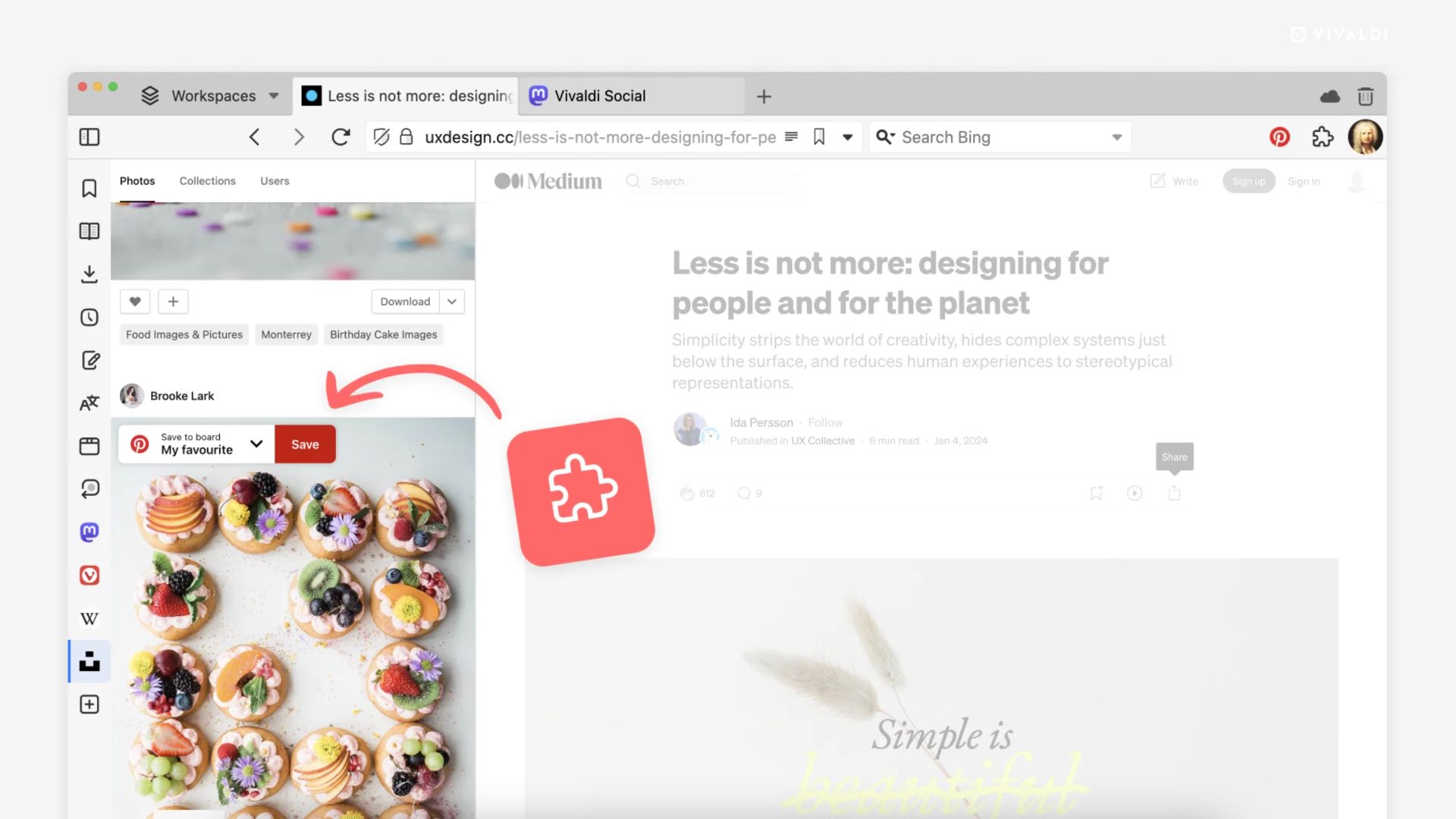 Vivaldi 6.6 ajoute des extensions Chrome aux panneaux Web