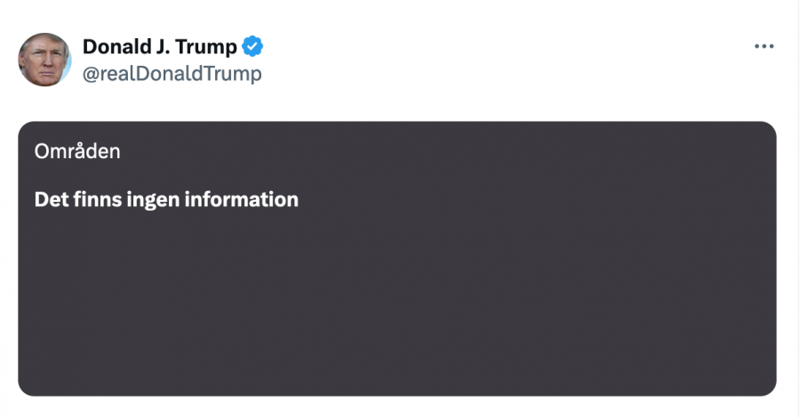 X crashed when Trump returned